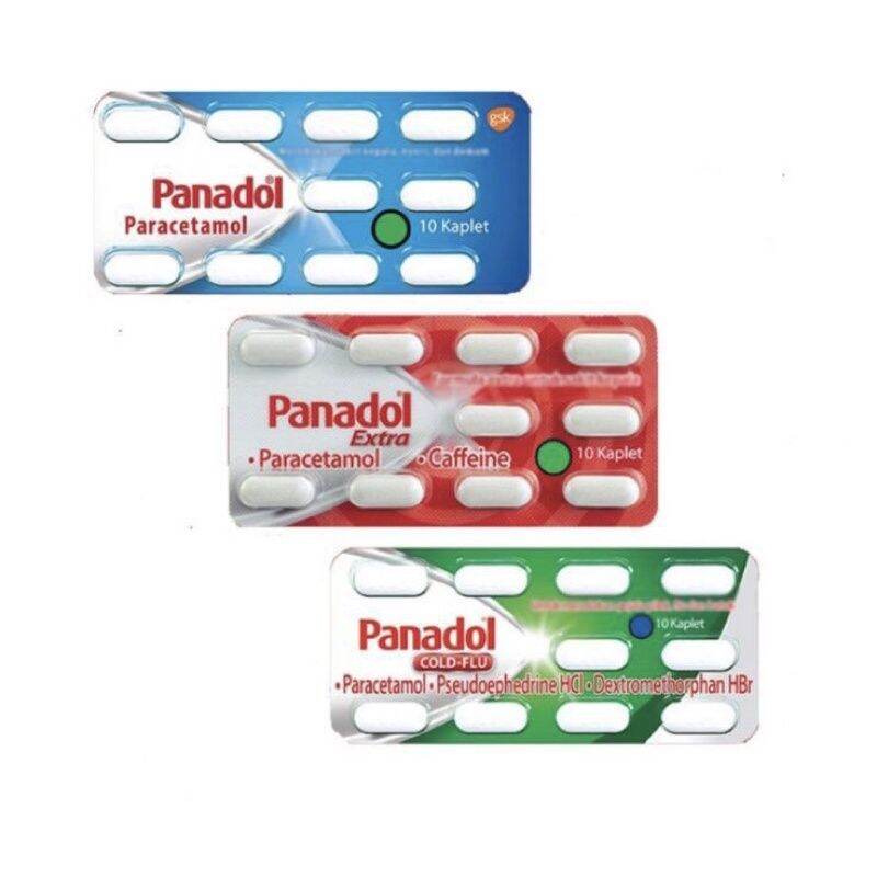 Panadol Paracetamol Sakit Kepala Pusing Demam Flu Batuk Lazada Indonesia