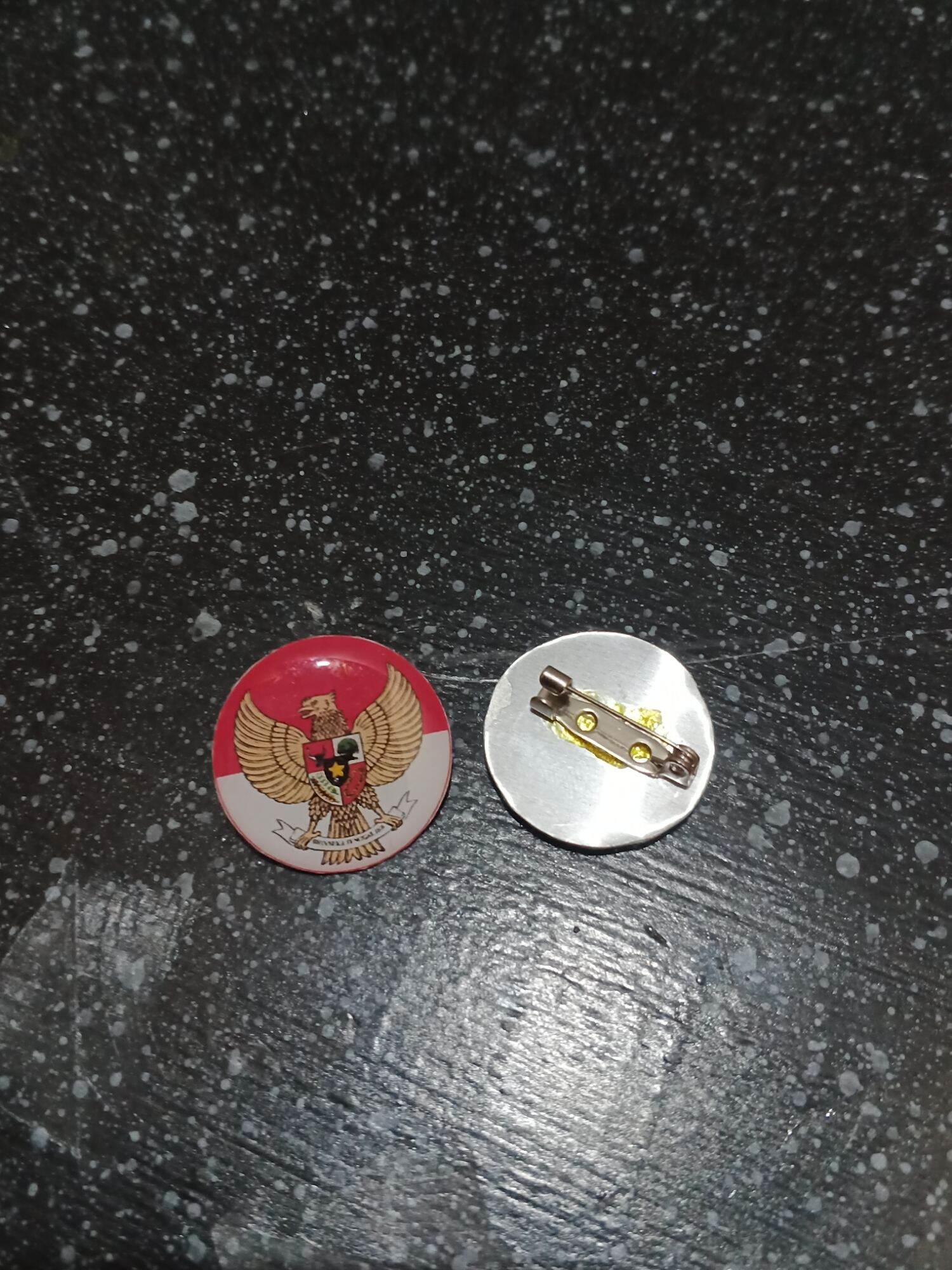 Pin Bros Merah Putih Garuda MPG Bulat Pin Aksesoris Garuda Pancasila