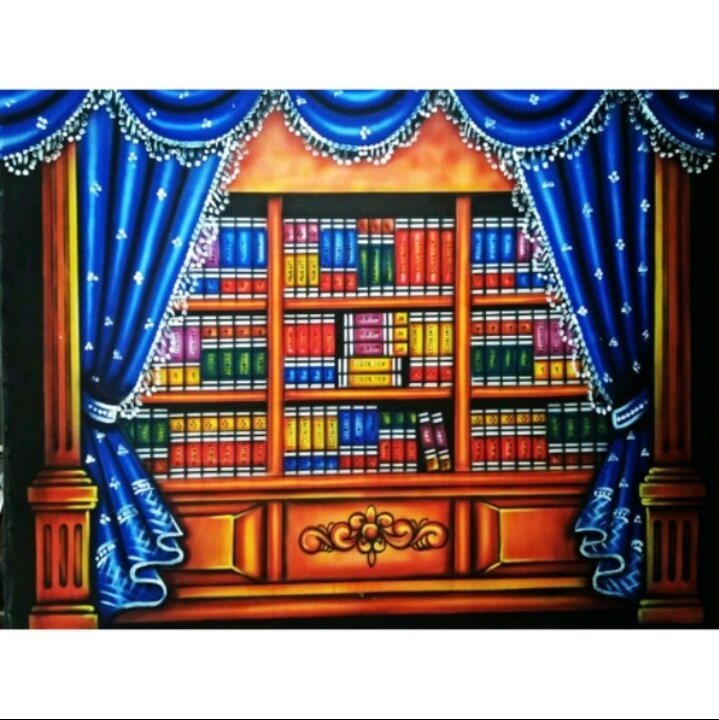 Background Wisuda Rak Buku Biru Lazada Indonesia