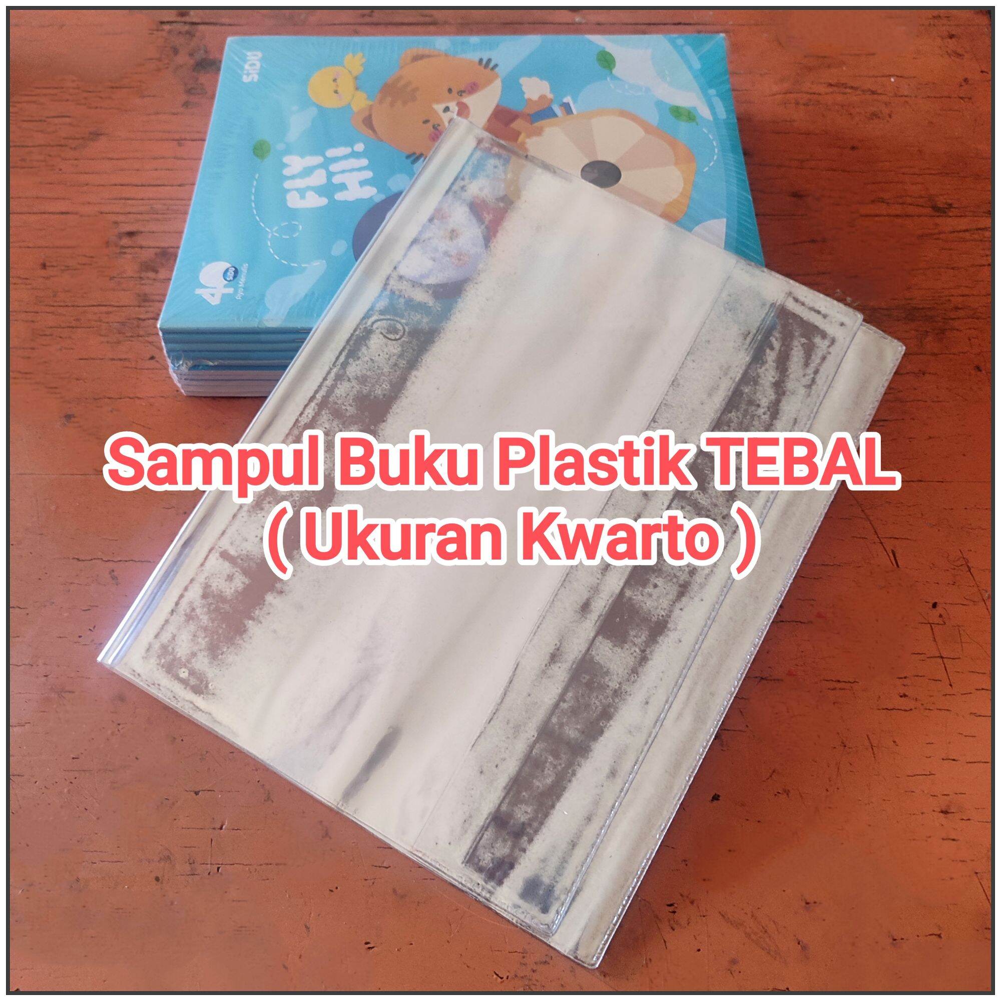 Pcs Sampul Buku Tulis Plastik Tebal Ukuran Kwarto Lazada Indonesia