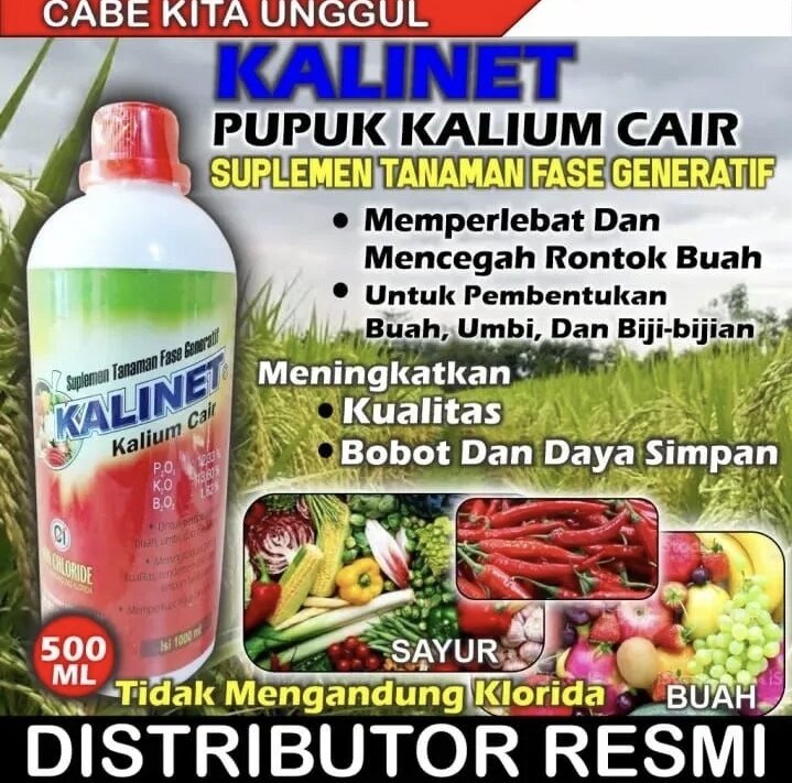 PUPUK KALINET 500 ML 1 LITER Kalinet Pupuk Kalium Cair Pembuahan