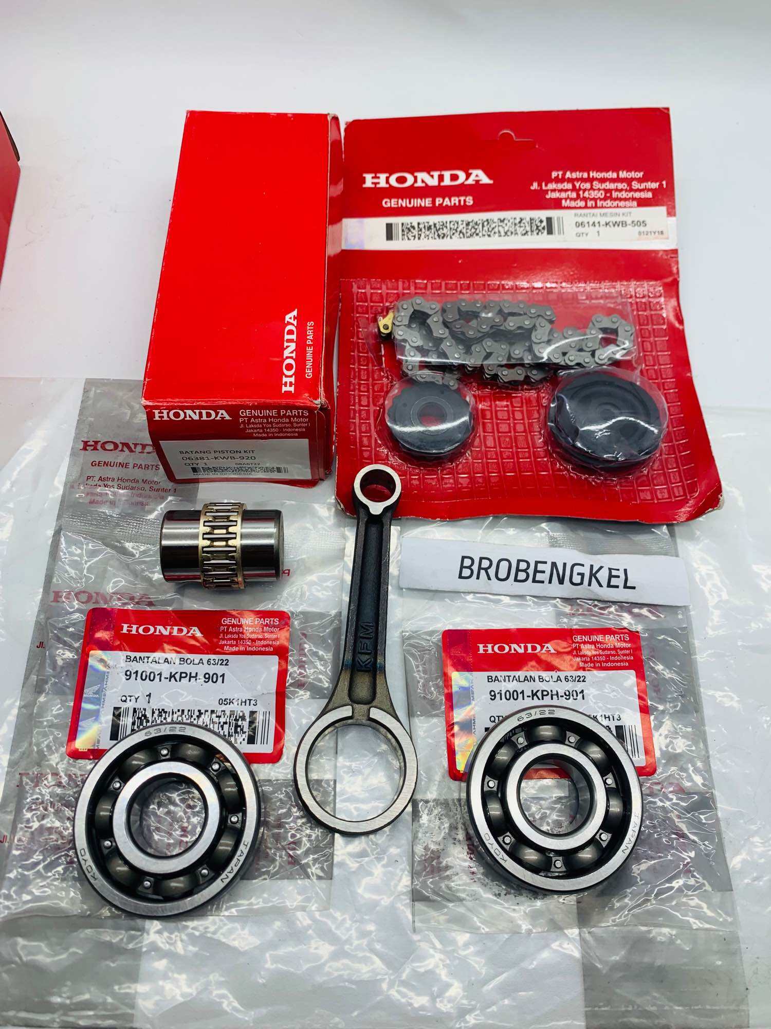 Stang Seher Honda Blade Revo Absolute Kwb Plus Bearing Kiri Kanan Plus