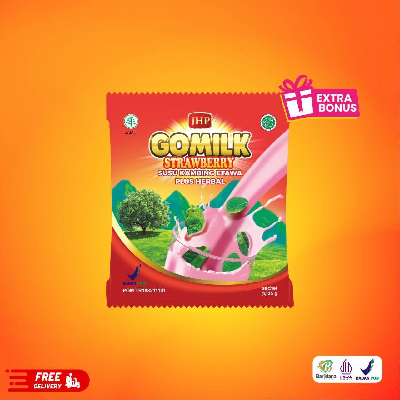 Gomilk Susu Kambing Etawa Plus Herbal 1 Bok Isi 40 Kemasan Sashet 1 Kg