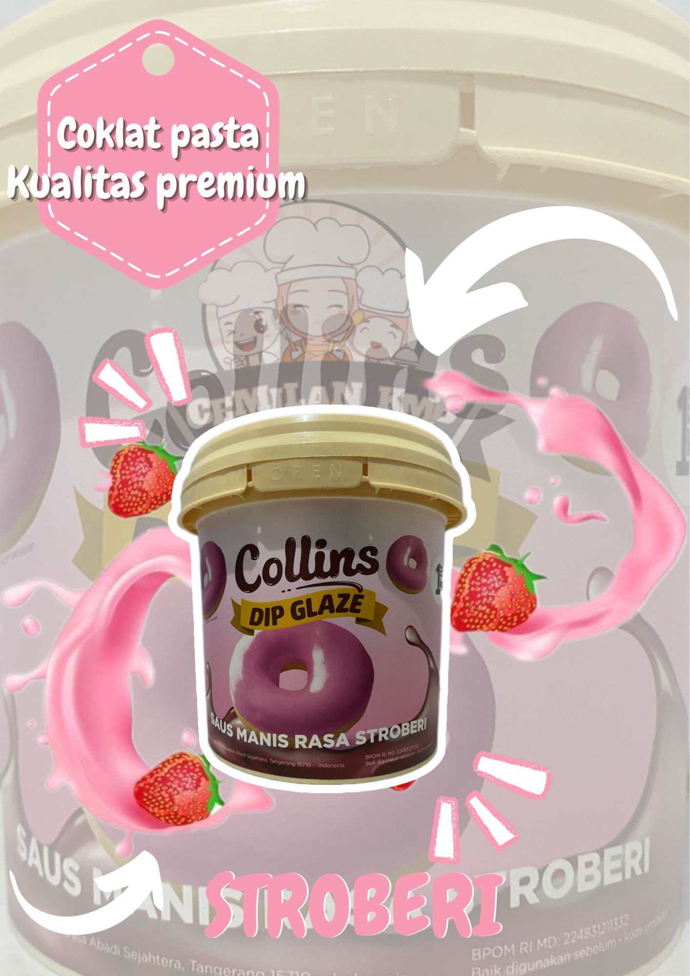 Pekanbaru Coklat Collins 1 Kg Dip Glaze Choco Crunchy Lazada