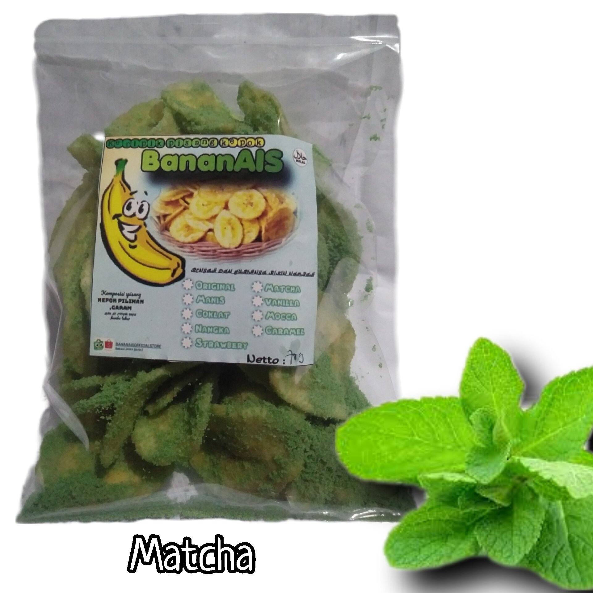 Keripik Pisang Kepok Rasa Matcha Gr Lazada Indonesia