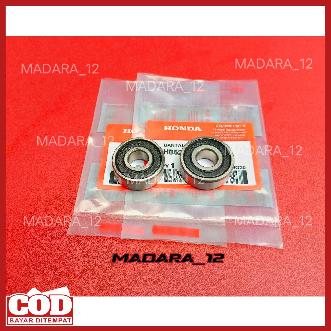 BEARING LAHER LAHAR DAN SEAL RODA DEPAN SET KIRI DAN KANAN DEPAN HONDA