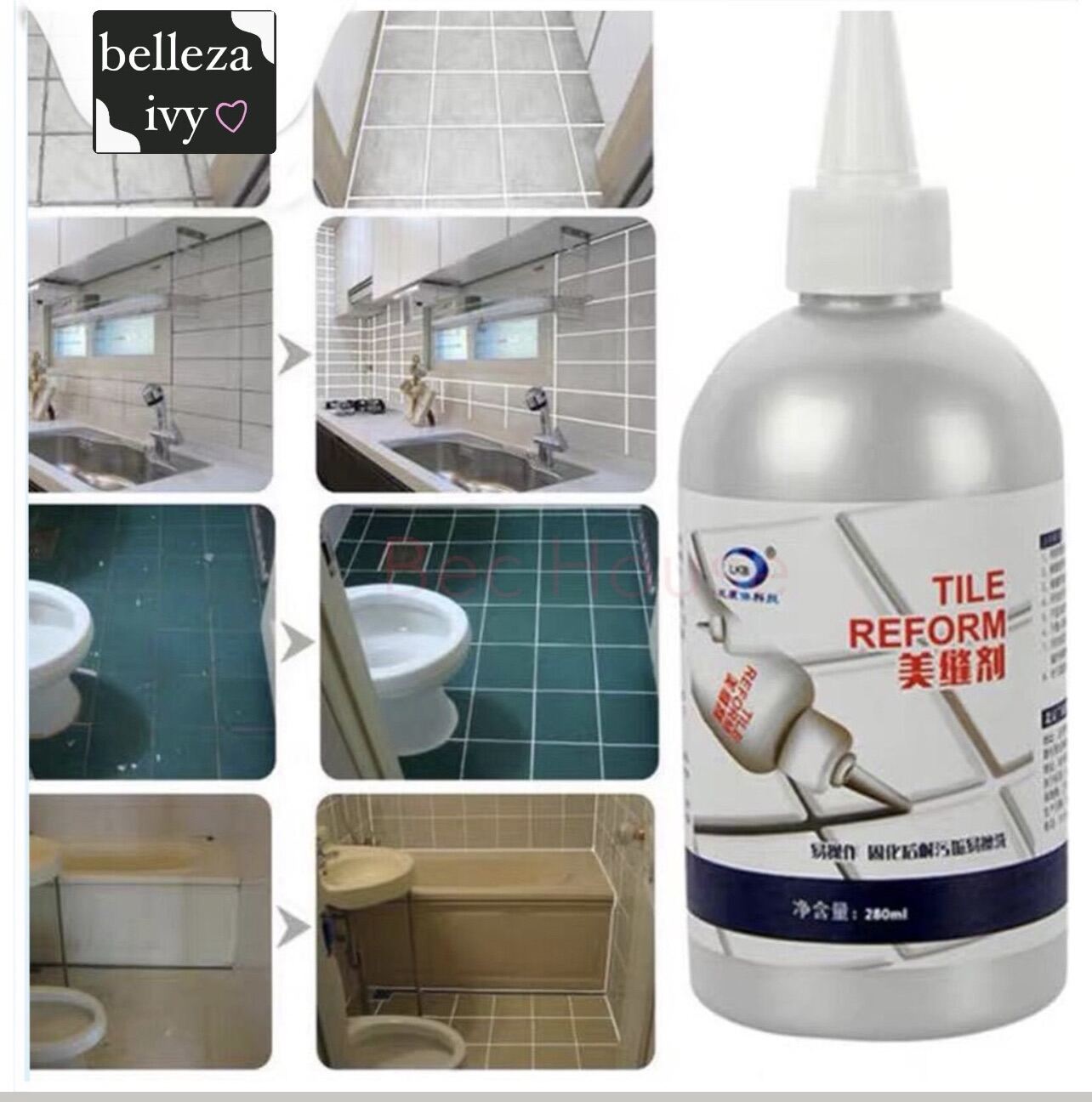 Tile Reform Waterproof Pengisi Celah Nat Keramik Ubin Anti Jamur 280ml