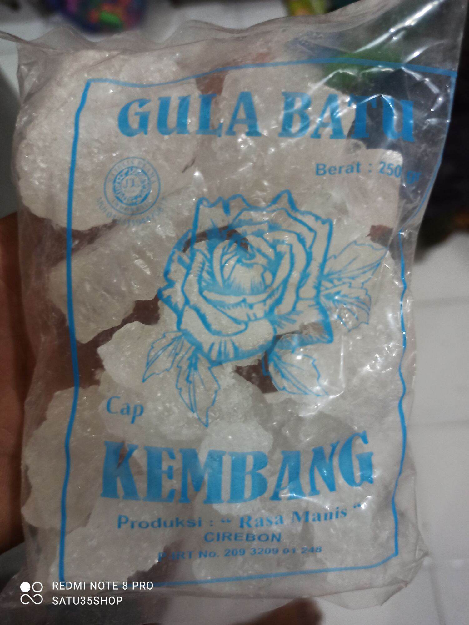 Gula Batu Kristal Kemasan 250g Cap Kembang Khas Cirebon Lazada Indonesia