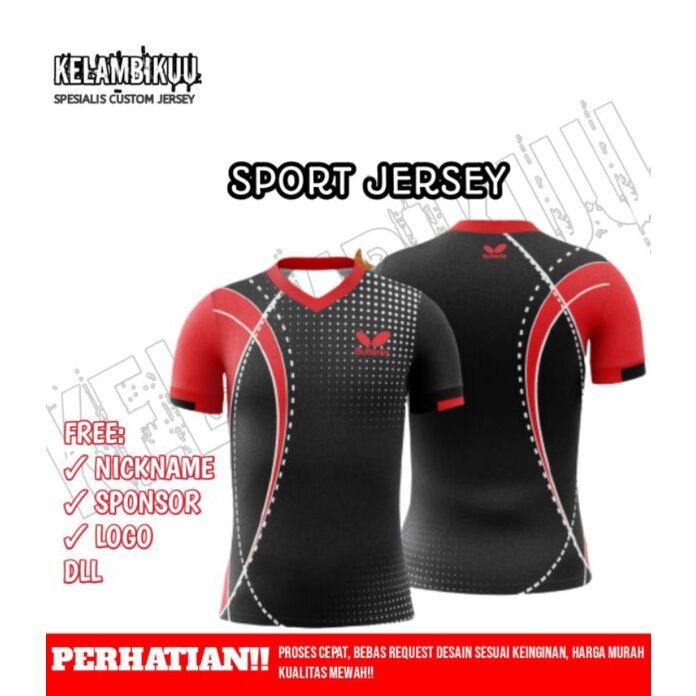 JERSEY TENIS MEJA PRINTING JERSEY PING PONG CUSTOM TERBARU BAJU KAOS