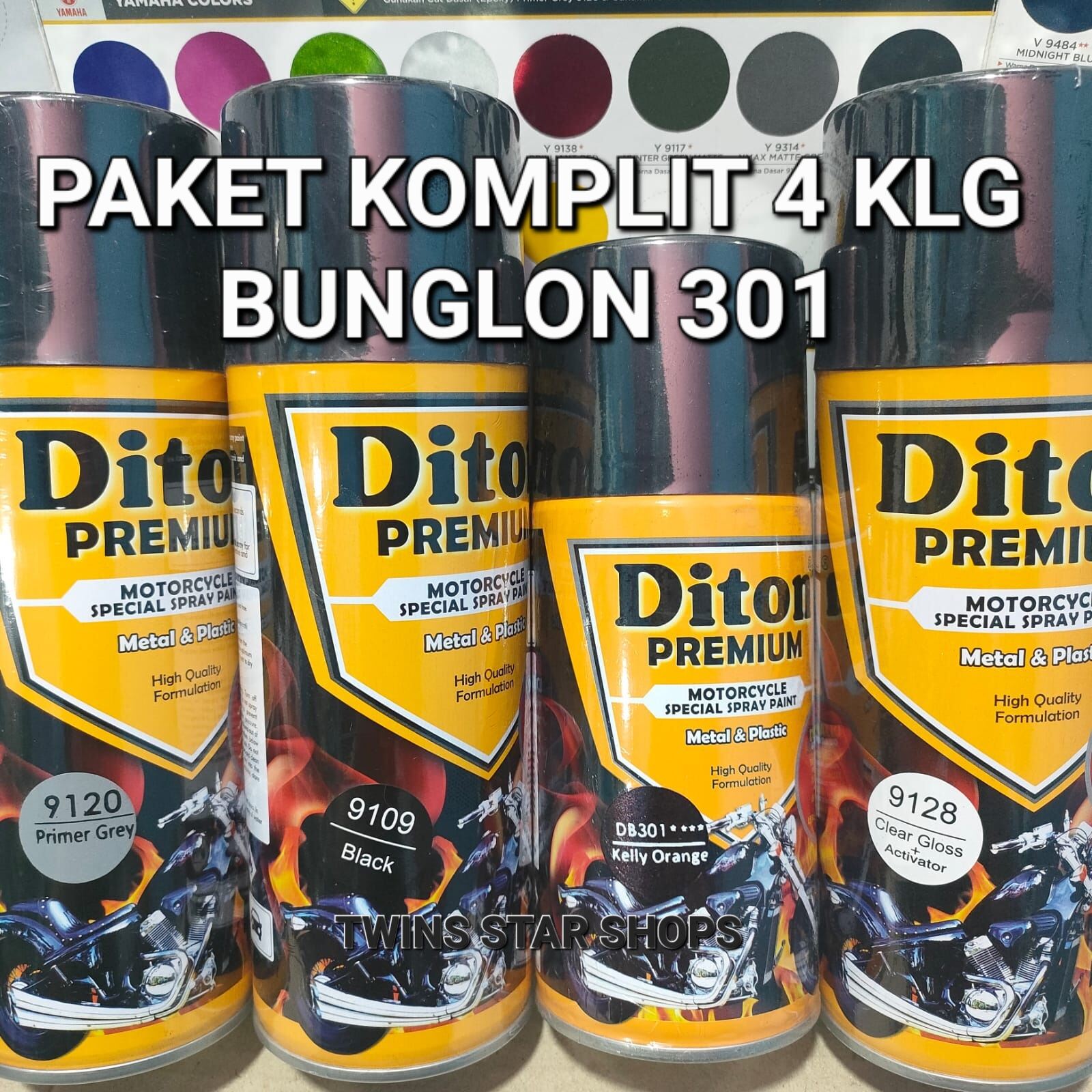 Pilok Cat Diton Premium Paket Komplit Kaleng Cc Bunglon Kelly