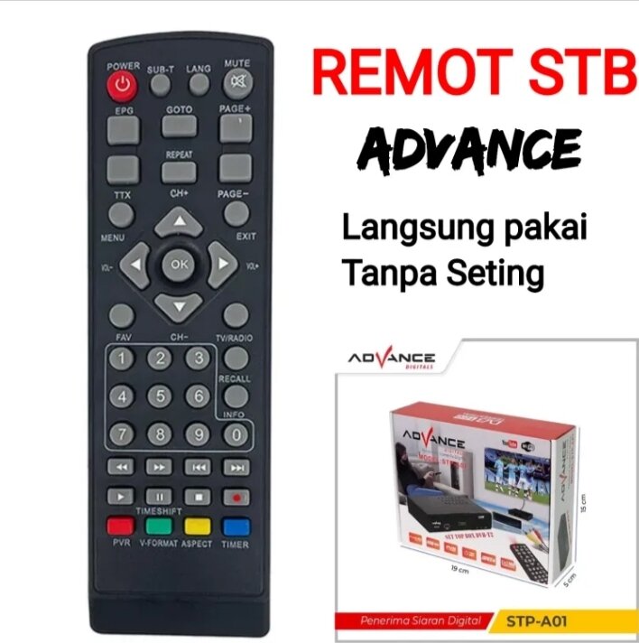 Remot Stb Digital Advance Tanpa Seting Langsung Pakai Lazada Indonesia