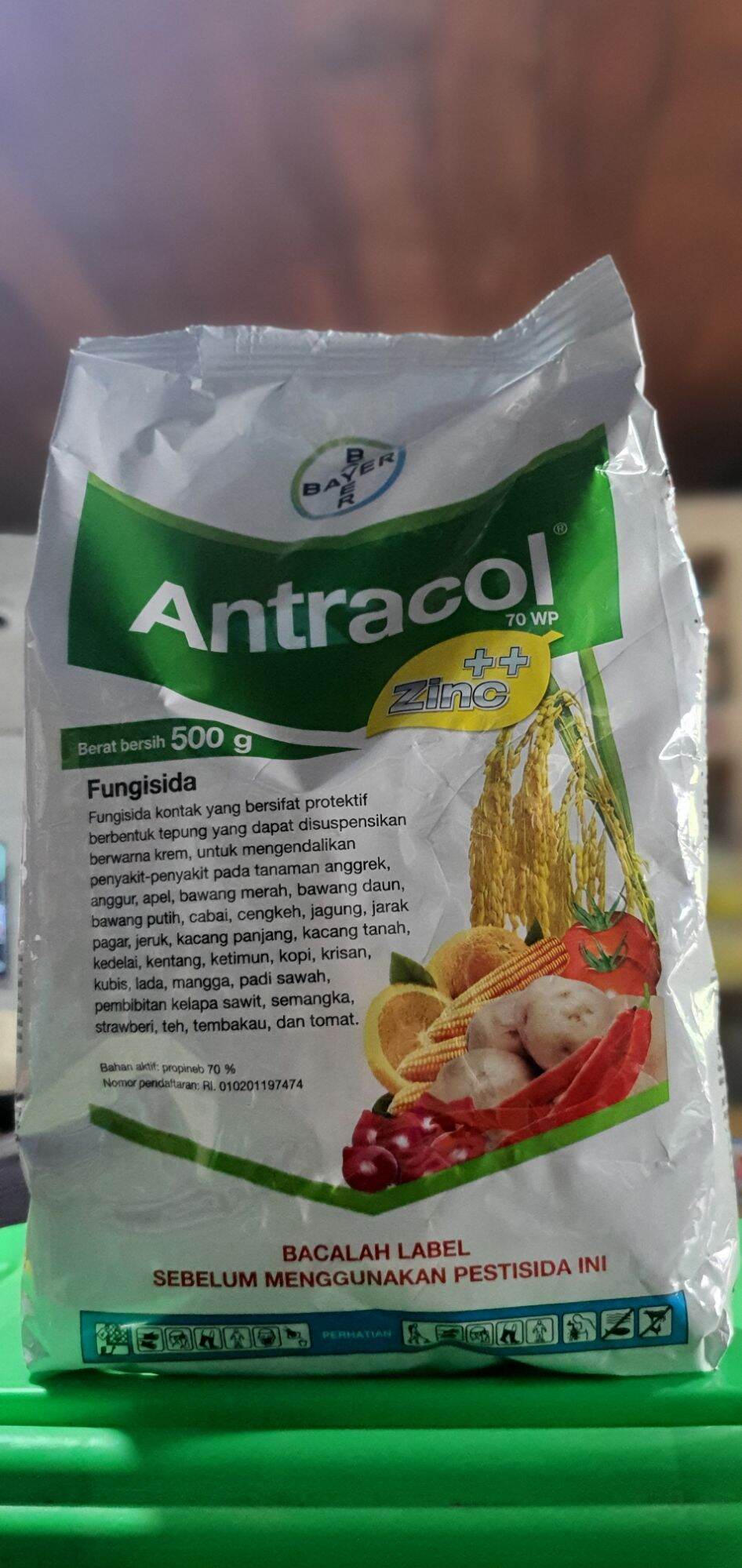 FUNGISIDA ANTRACOL 70 WP ZINC KEMASAN PABRIK 500 GRAM Lazada Indonesia