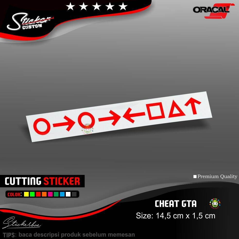 Sticker Cutting Stiker Cheat Gta Anti Polisi Ps Stiker Motor Helm