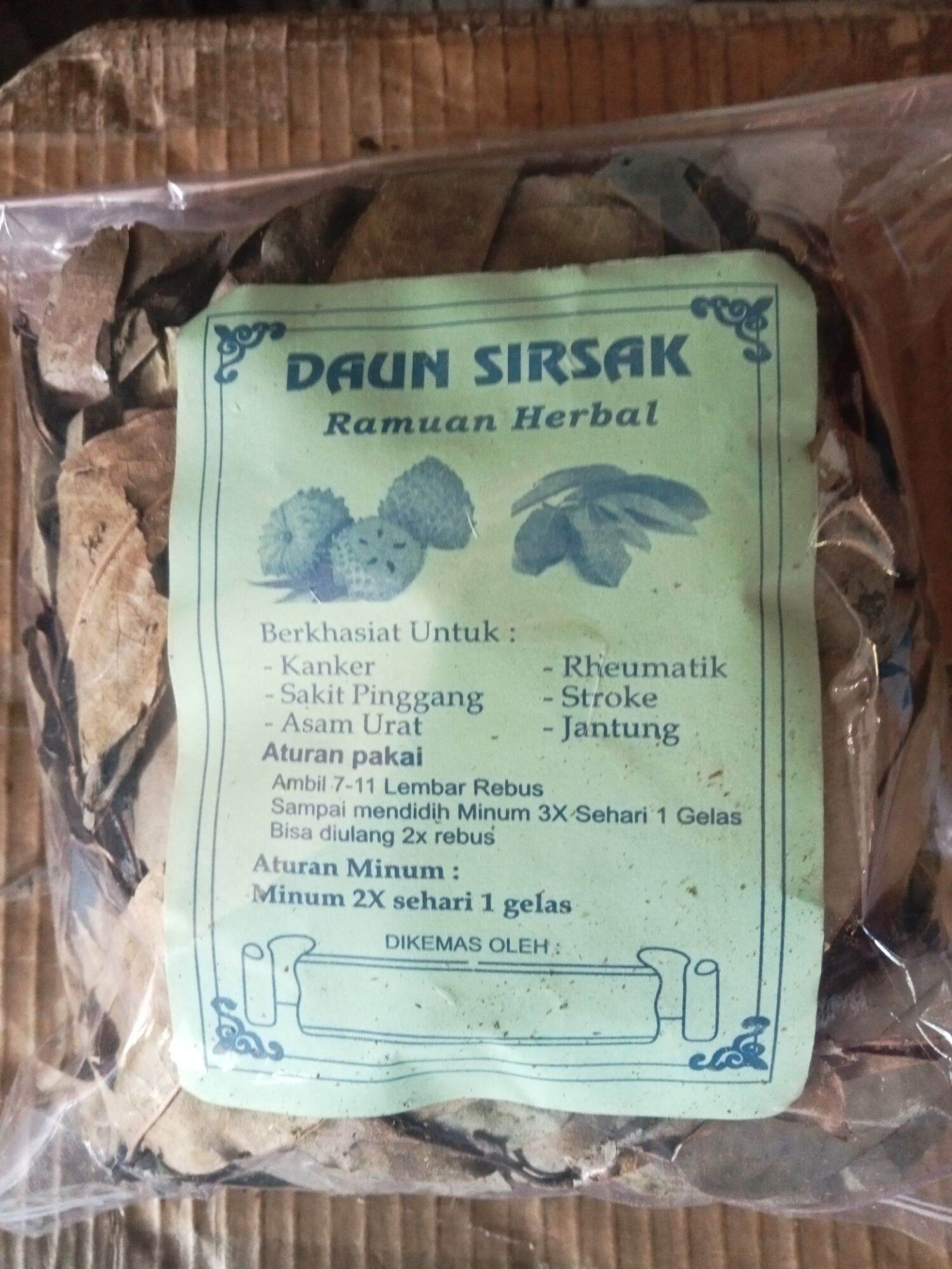 Teh Daun Sirsak Kering Manalika 50g Herbal Lazada Indonesia