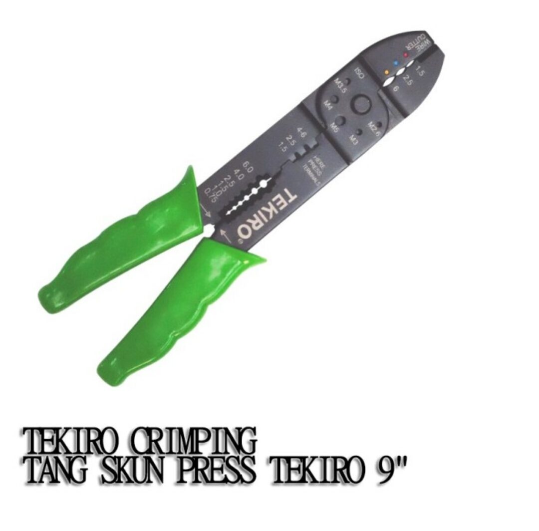 TEKIRO TANG KRIMPING 9 INCI TANG SKUN FIVE WAY DELUXE CRIMPING TOOL 9