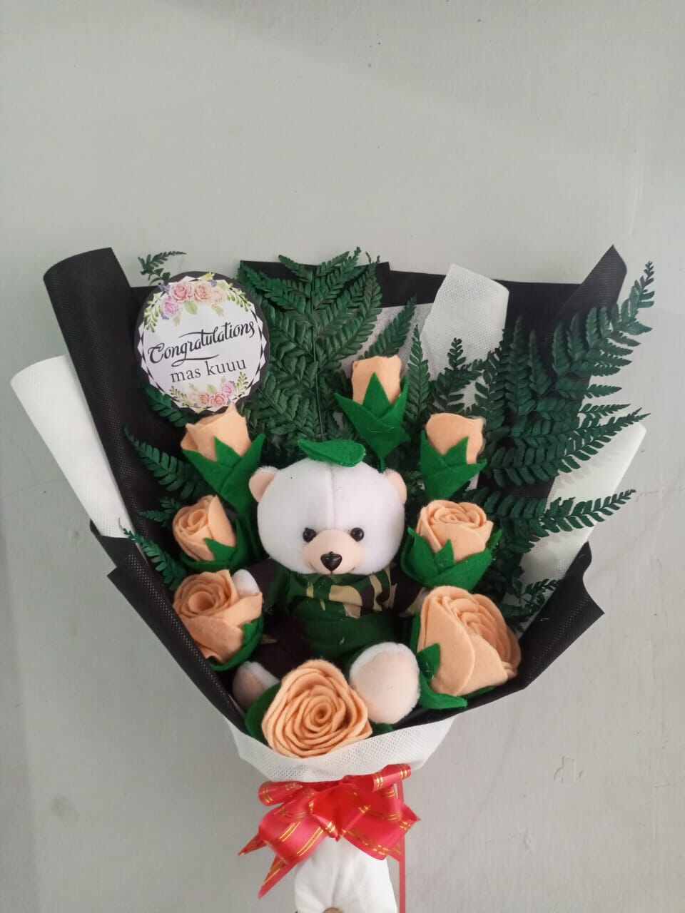 Buket Boneka Profesi Request Bunga 8 Tangkai Mix Lazada Indonesia