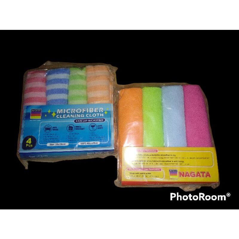 4 Pcs Kain Lap Microfiber Nagata Lazada Indonesia