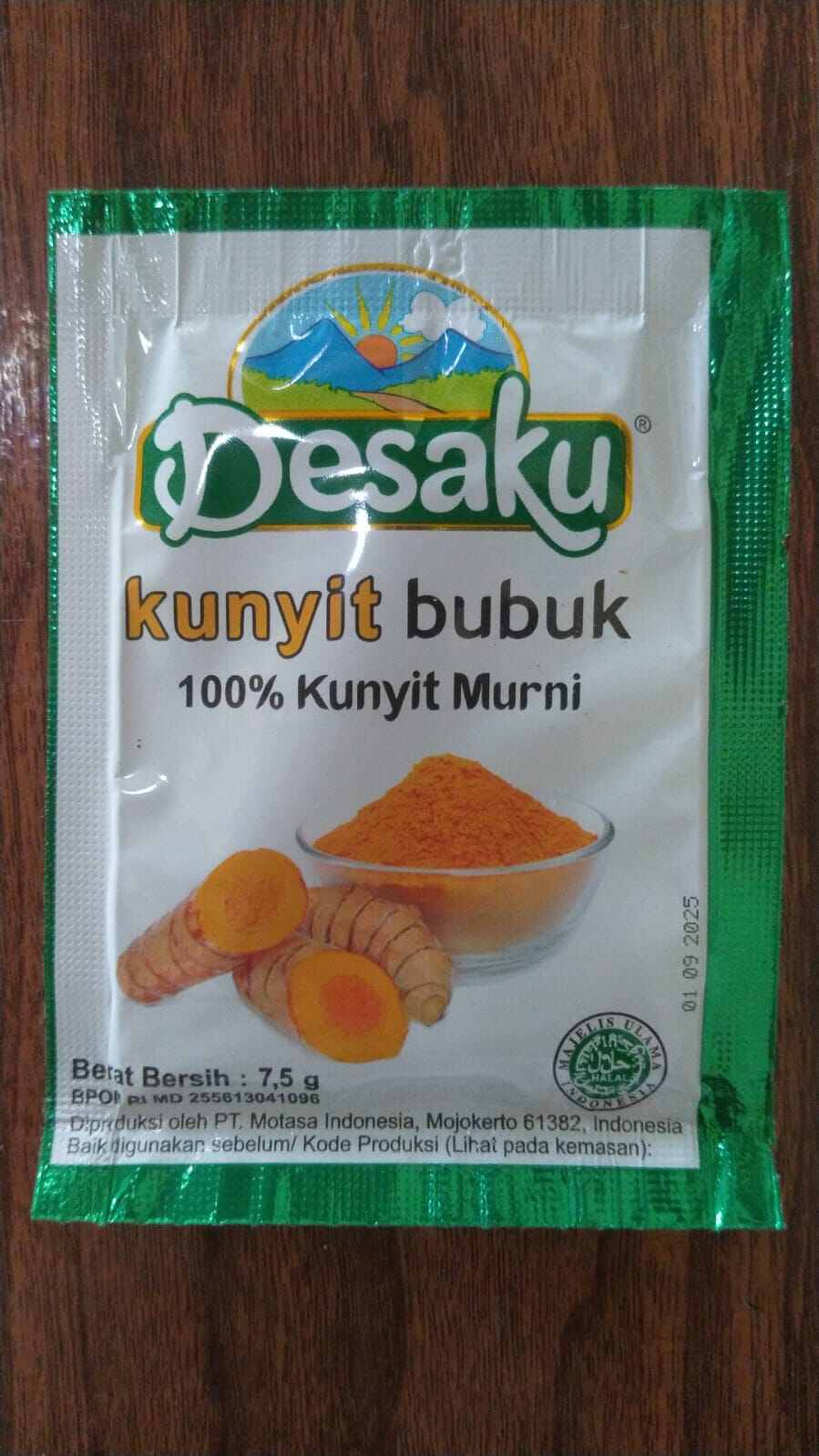 Desaku Kunyit Bubuk 100 Murni Berat 7 5 Gram Lazada Indonesia