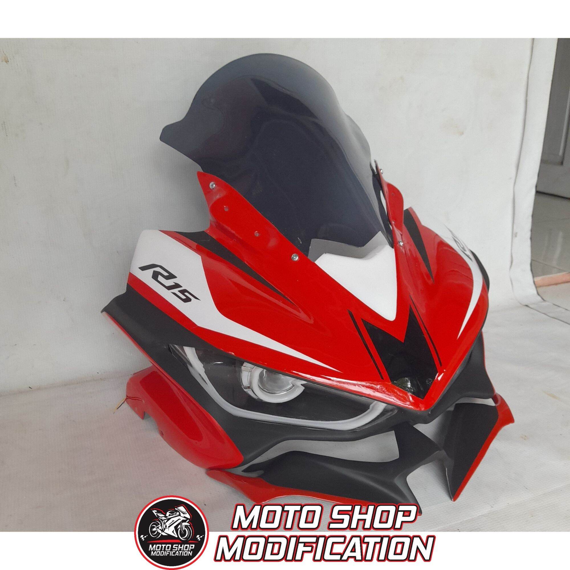 Headlamp Model R Proji Lis Lampu Visor Winglet Pnp Yamaha R Old V