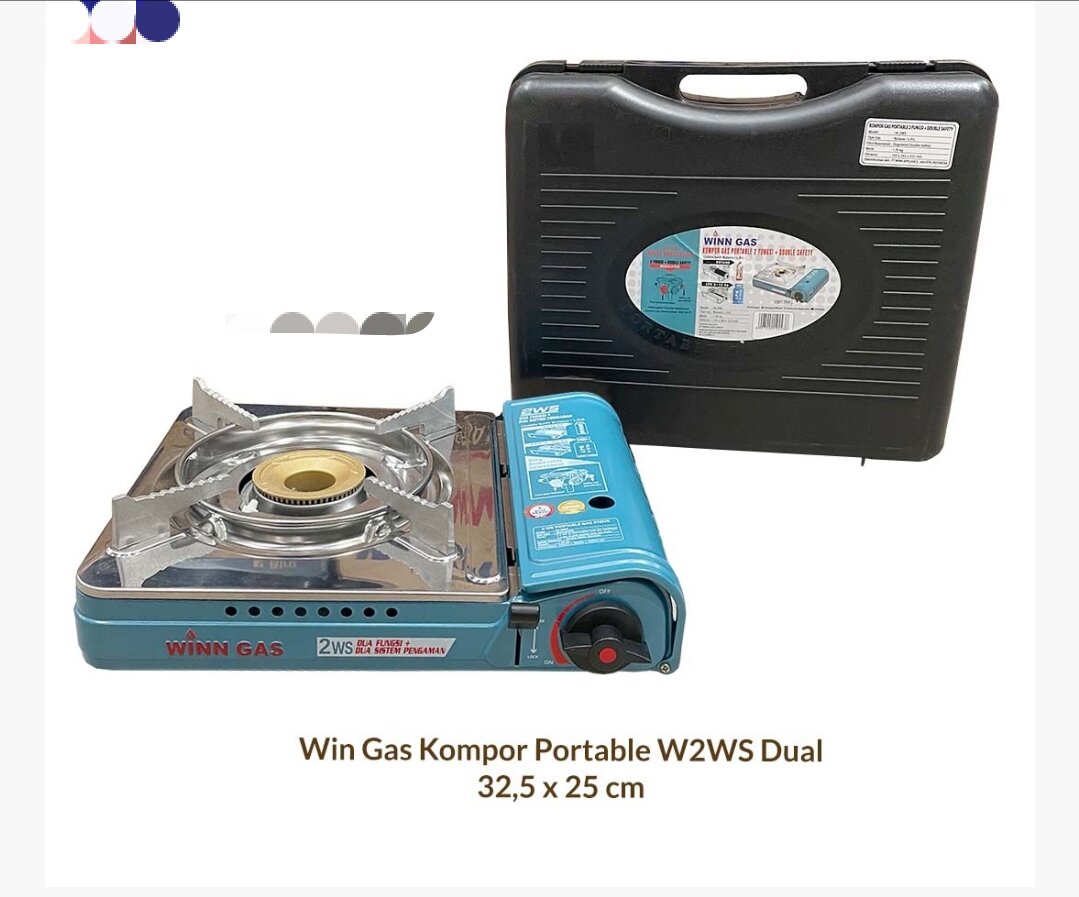 Winn Gas W2WS Kompor Portable Dual Gas Double Safety Lazada Indonesia