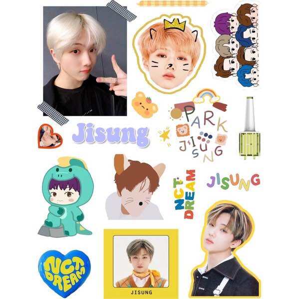 Stiker NCT DREAM Aesthetic Cute Deco Sudah Cutting Renjun Jaemin