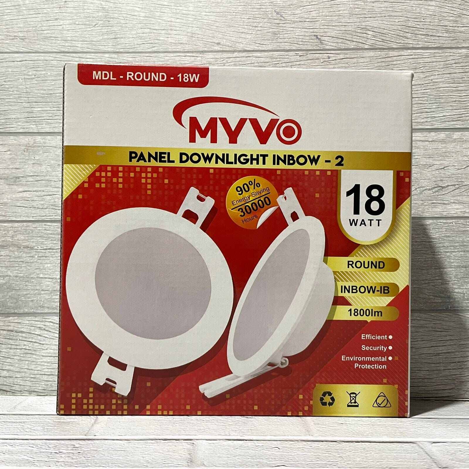 Myvo Lampu Panel Downlight Led Ibr Inbow Round W Sni Tanam Dalam