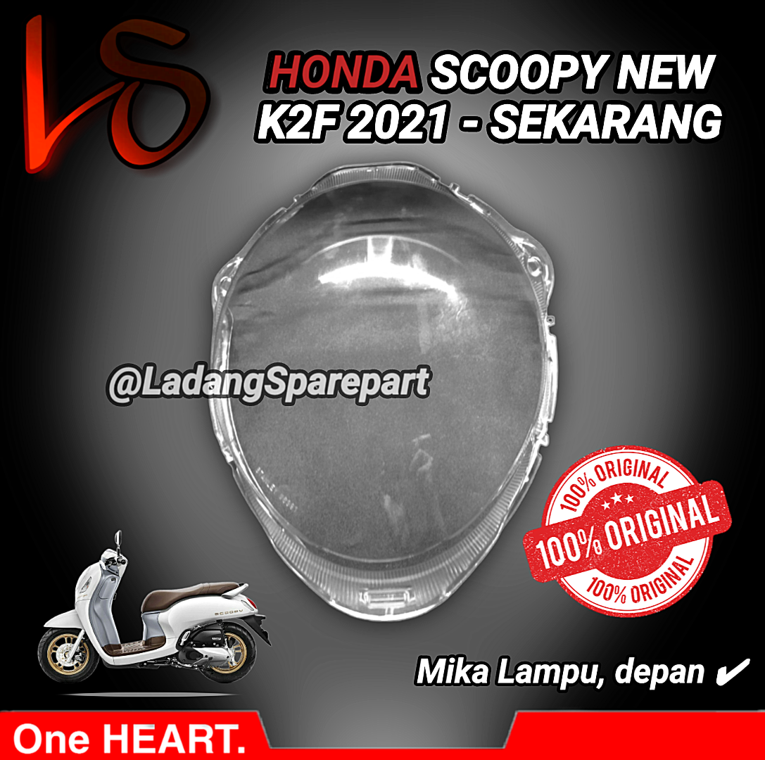 Mika Kaca Lampu Depan Scoopy New Esp K2F 2021 2022 2023 Prestige