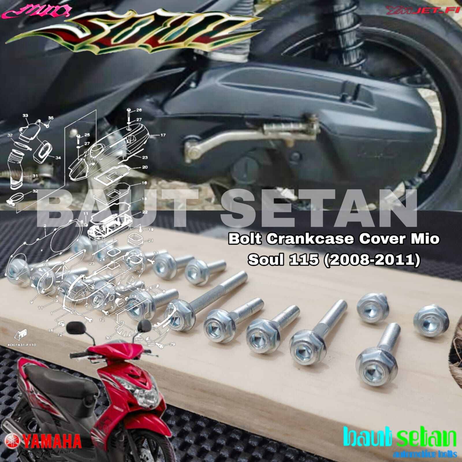 Baut Blok Cvt Yamaha Mio Soul Mode Dua Kunci Lazada Indonesia