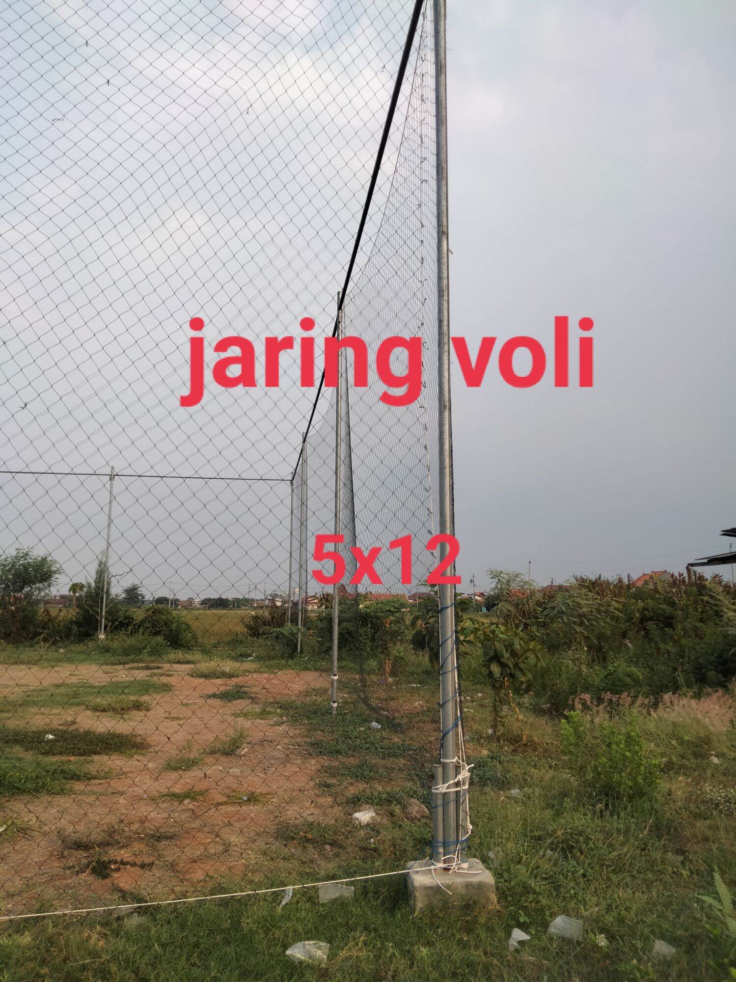 Jaring Pagar Pengaman Voli Ukuran Jadi 5 X 12 Bahan Tebal 2 5 Mm