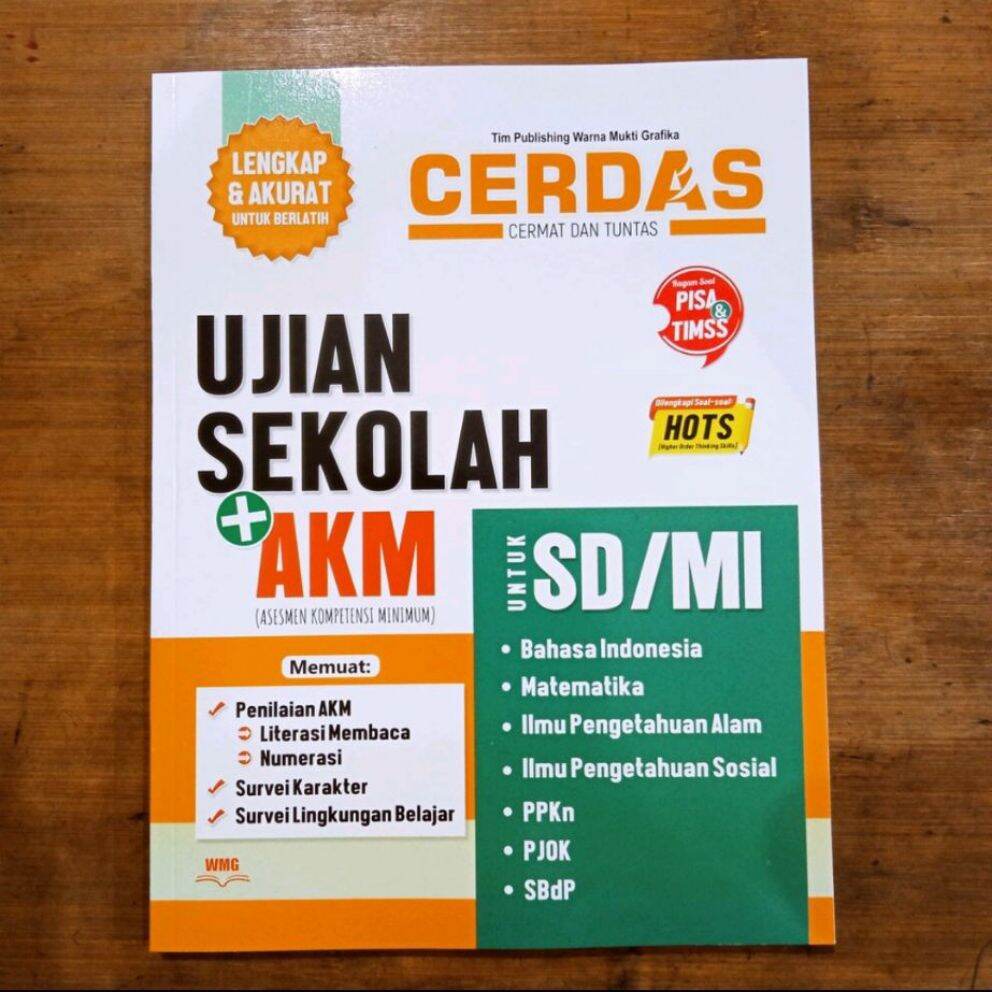 Buku Cerdas Ujian Sekolah Akm Sd Mi Pt Warna Mukti Grafika Lazada