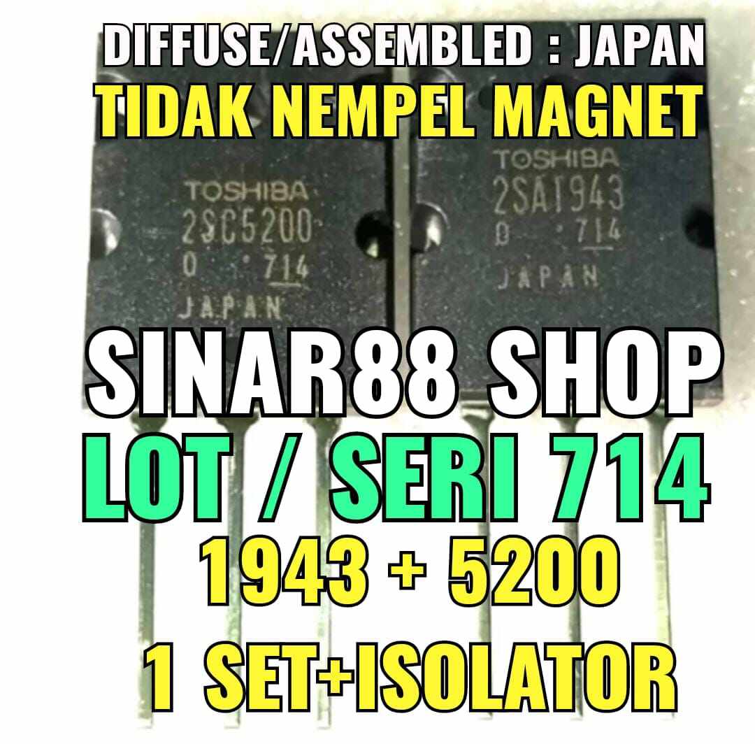 Harga Set Tr Transistor Final Toshiba Sa Sc Sa Sc