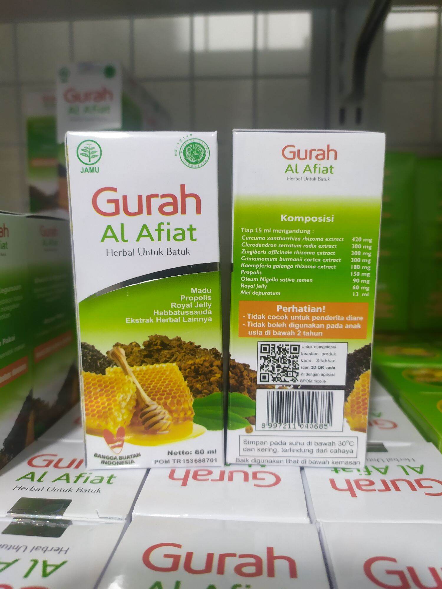 Sirup Gurah Al Afiat Original Madu Herbal Batuk Ml Lazada Indonesia