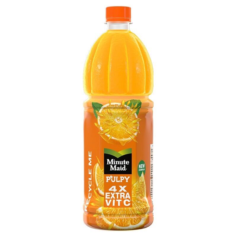 Minute Maid Pulpy Orange Pet 1000ml 1000 Ml 1 Liter 1L Jeruk Lazada