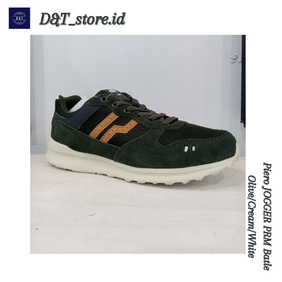 Sepatu Piero Jogger Premium Battle Olive Lazada Indonesia