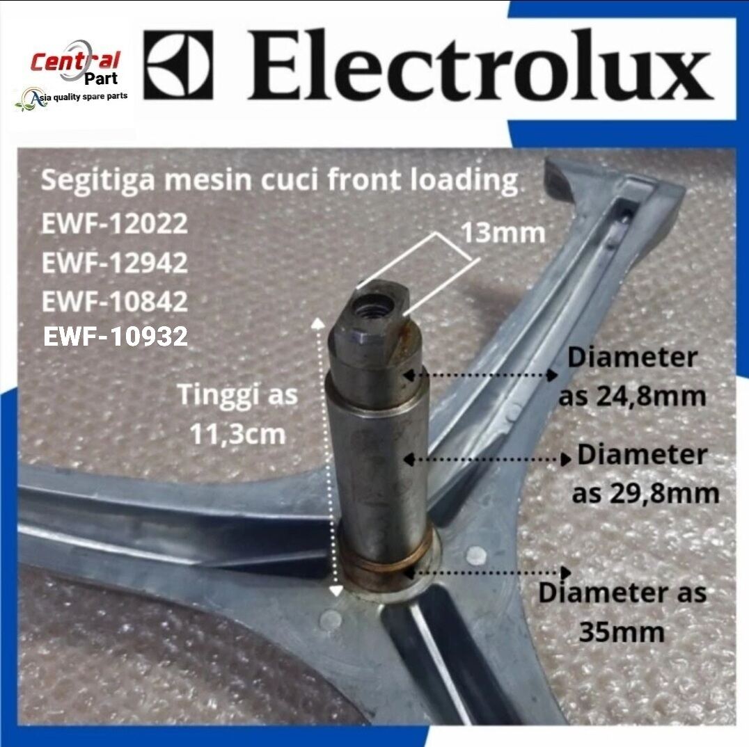 Segitiga Spider Baling Baling Mesin Cuci Front Loading Electrolux As