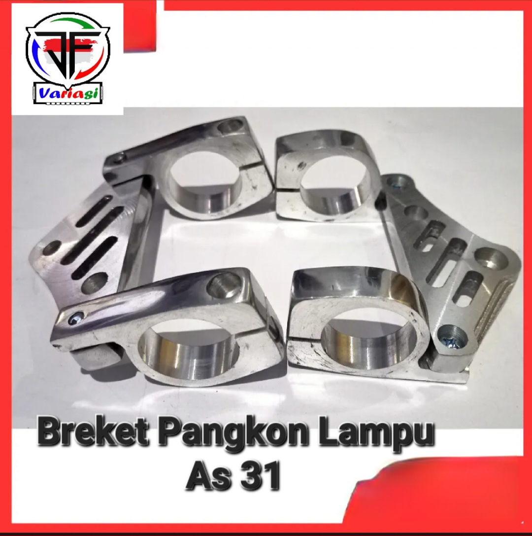 Breket Pangkon Lampu Depan Stainless Cnc As Kupingan Cincin Headlamp