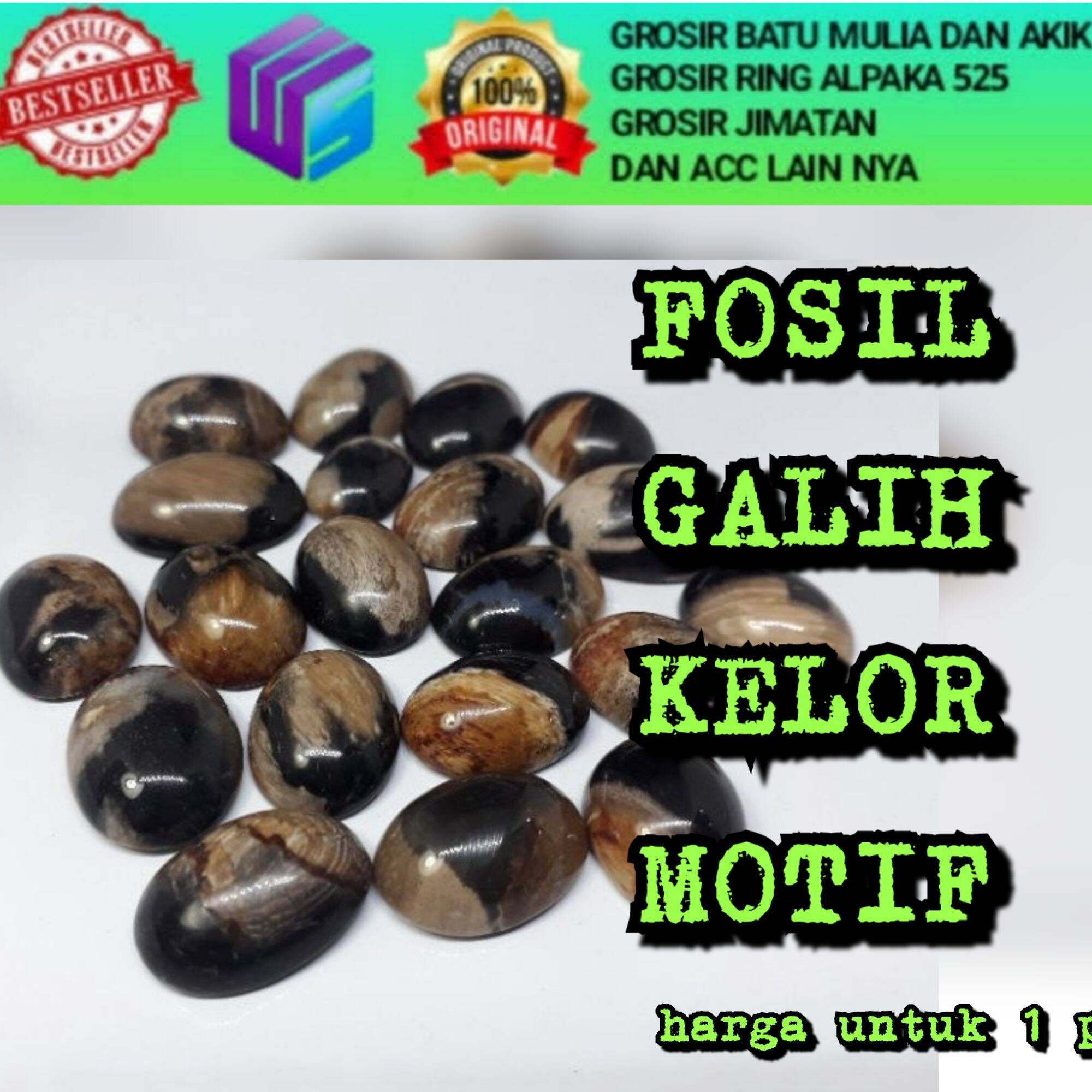 Batu Fosil Galih Kelor Motif Natural Lazada Indonesia