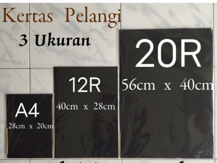 Kertas Pelangi 3 Ukuran 1 Lembar Lazada Indonesia