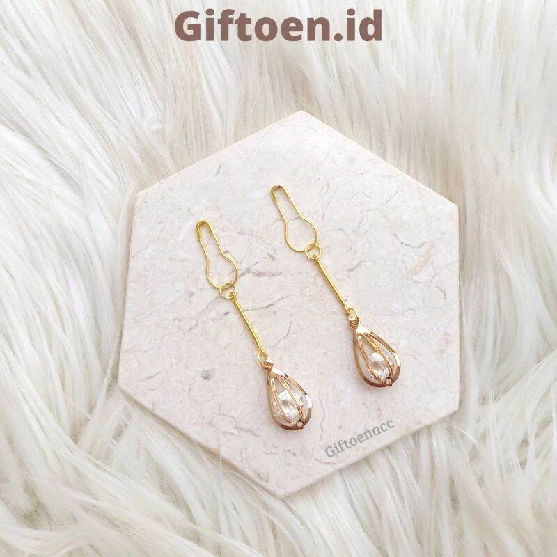 Anting Hijab Kristal Simpel Elegant Kode Maura Lazada Indonesia