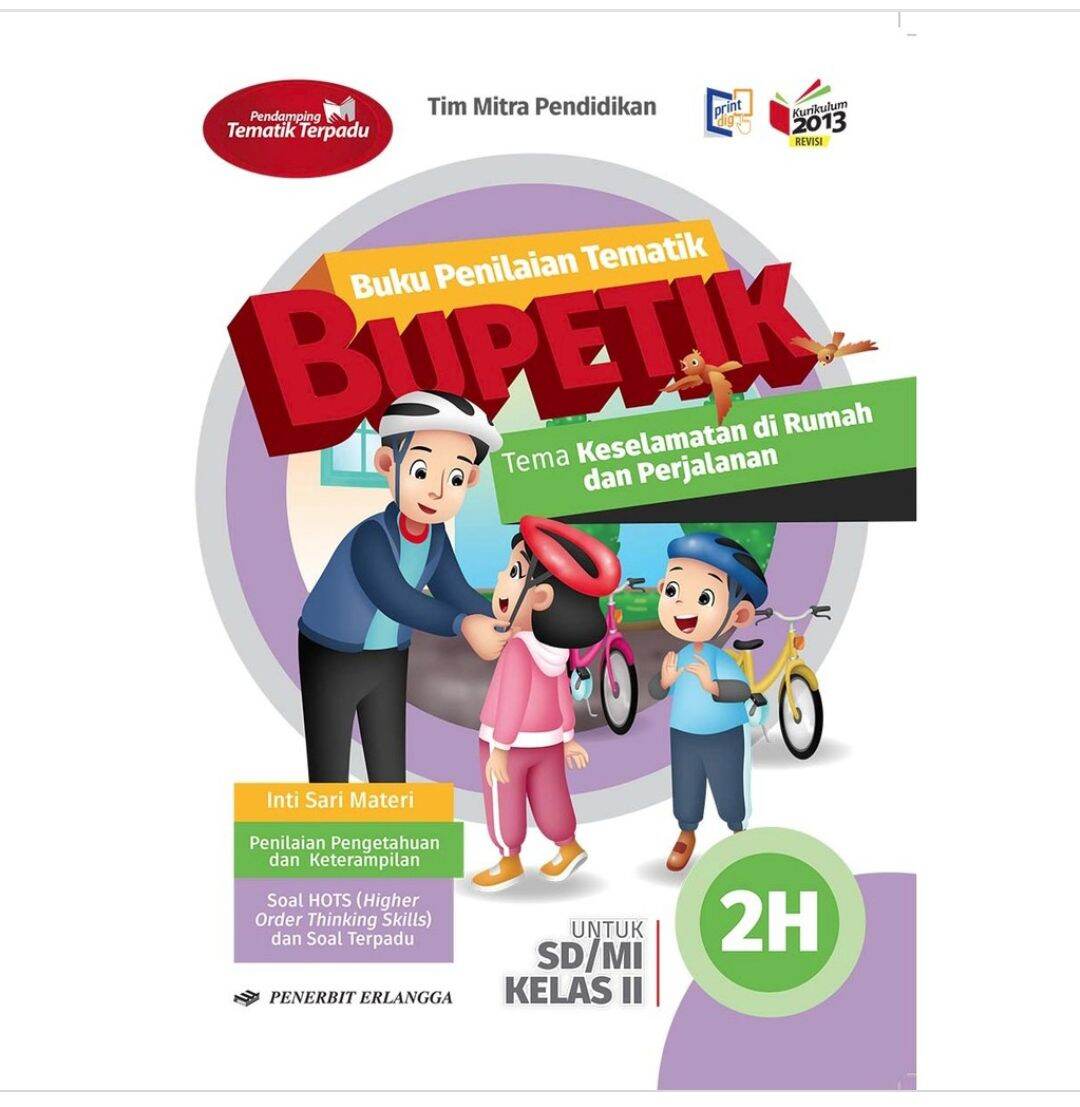 Buku Penilaian Tematik BUPETIK Kelas 2 SD E F G H Semester 2 Satuan