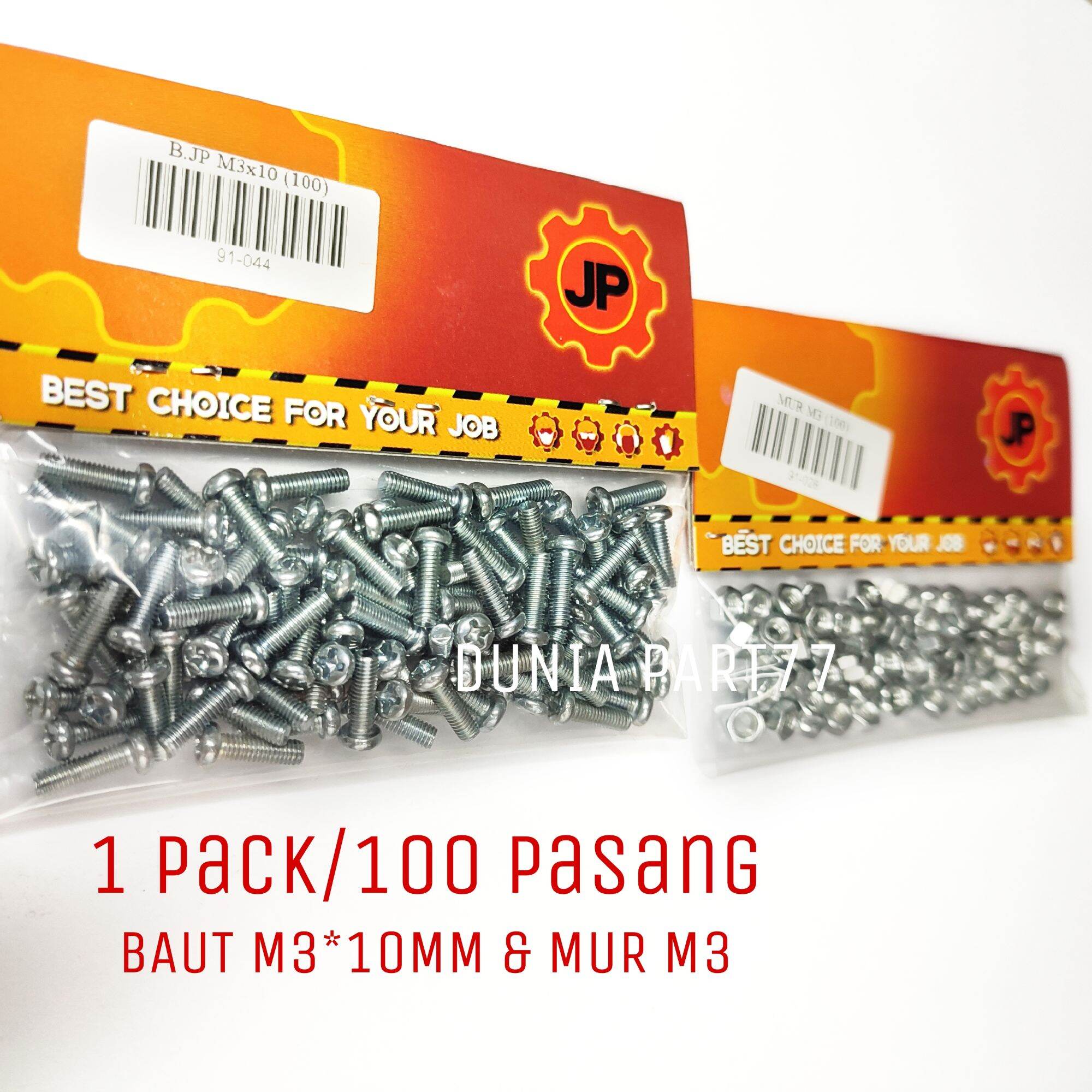 BAUT MUR M3 X 10mm BAUT M3 X 10mm MUR M3 BAUT DAN MUR Lazada Indonesia