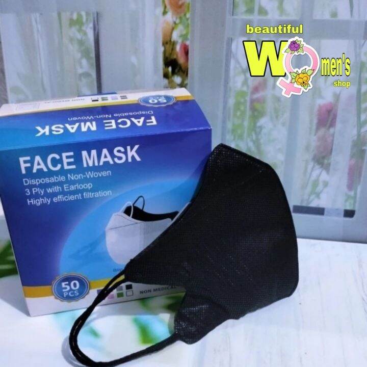 Masker Duckbil Duckbill Garis Facemask 1 Box Isi 50 Pcs Lazada