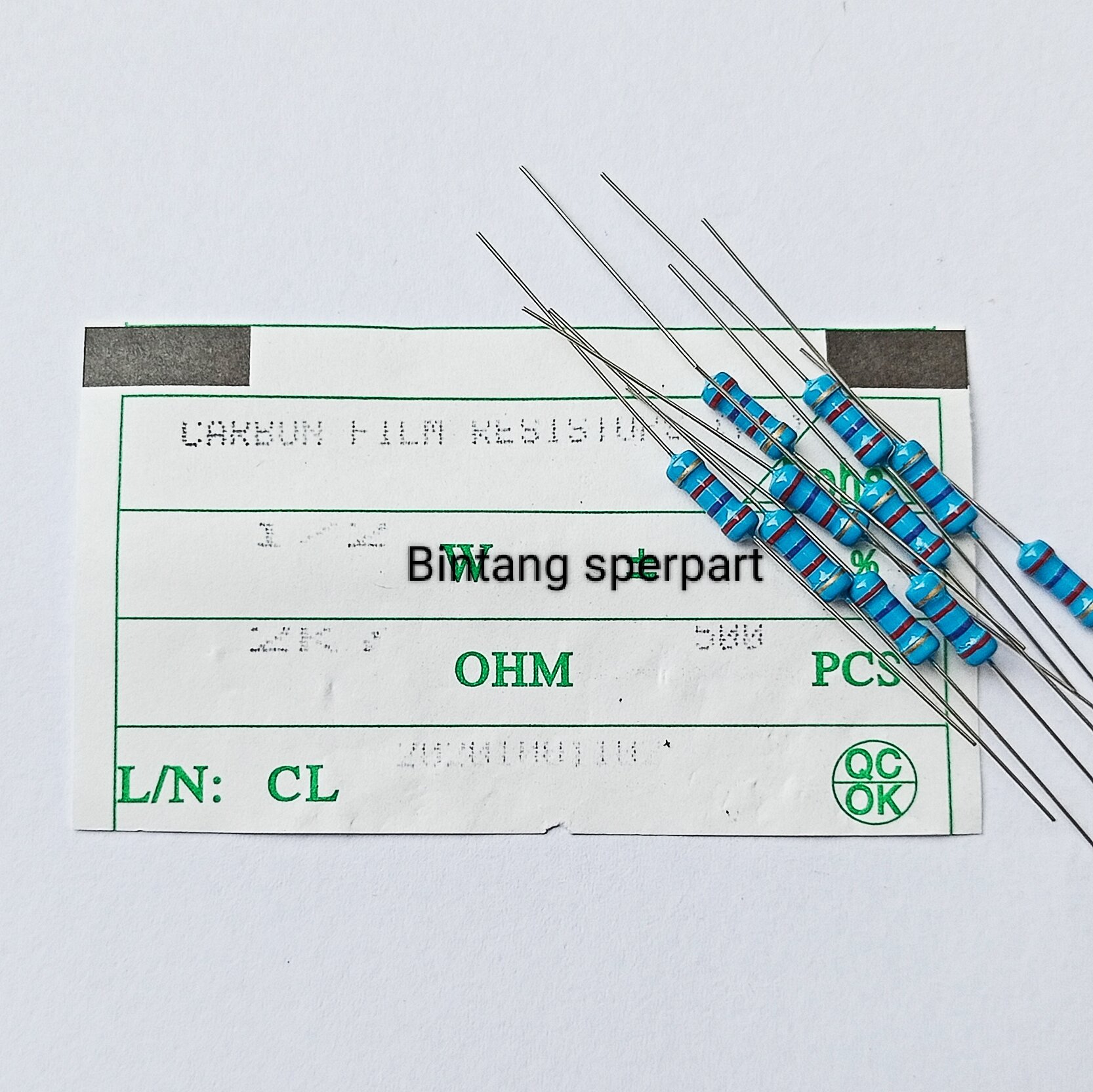 10 Buah RESISTOR 1 2 WATT 2K7 OHM RESISTOR 1 2W 2K7 OHM RESISTOR 1