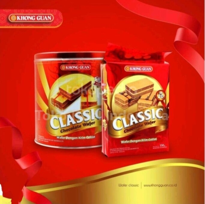 Khong Guan Classic Chocolate Wafer 350 Gram Lazada Indonesia