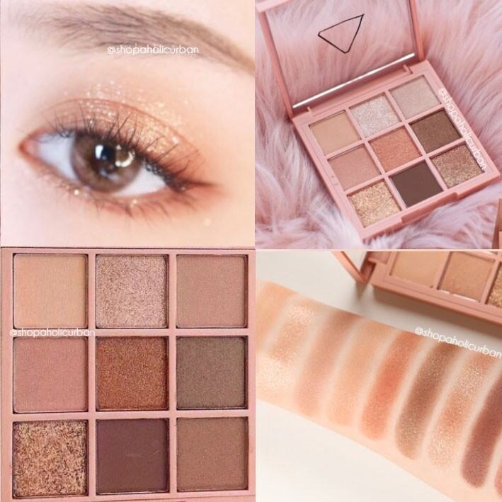 Nude Matte Korean Eyeshadow Palette Warna Matte Eyeshadow Smokey