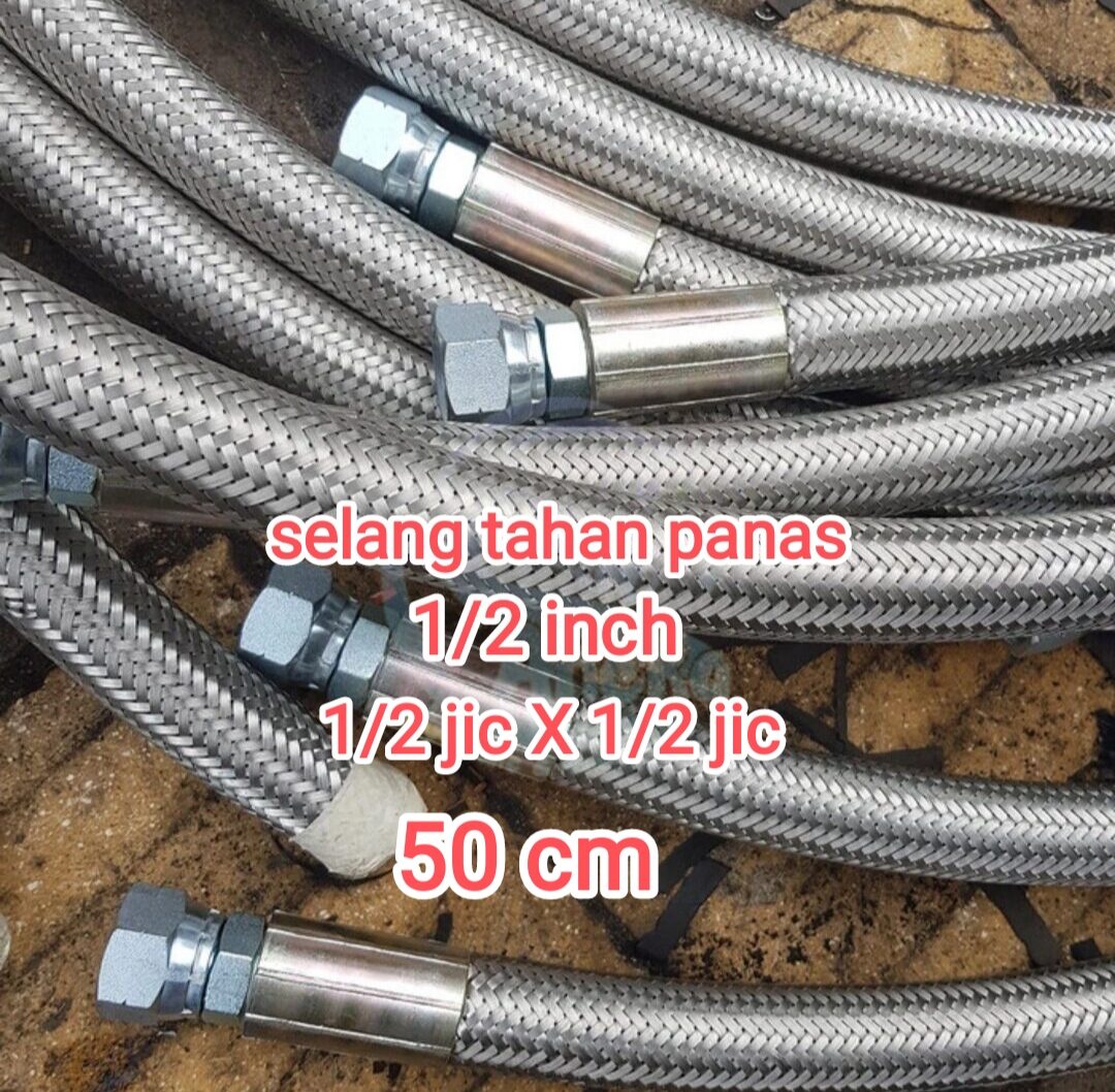 Selang Tahan Panas Ptfe Bred Stainless Inch Panjang Cm Jic X