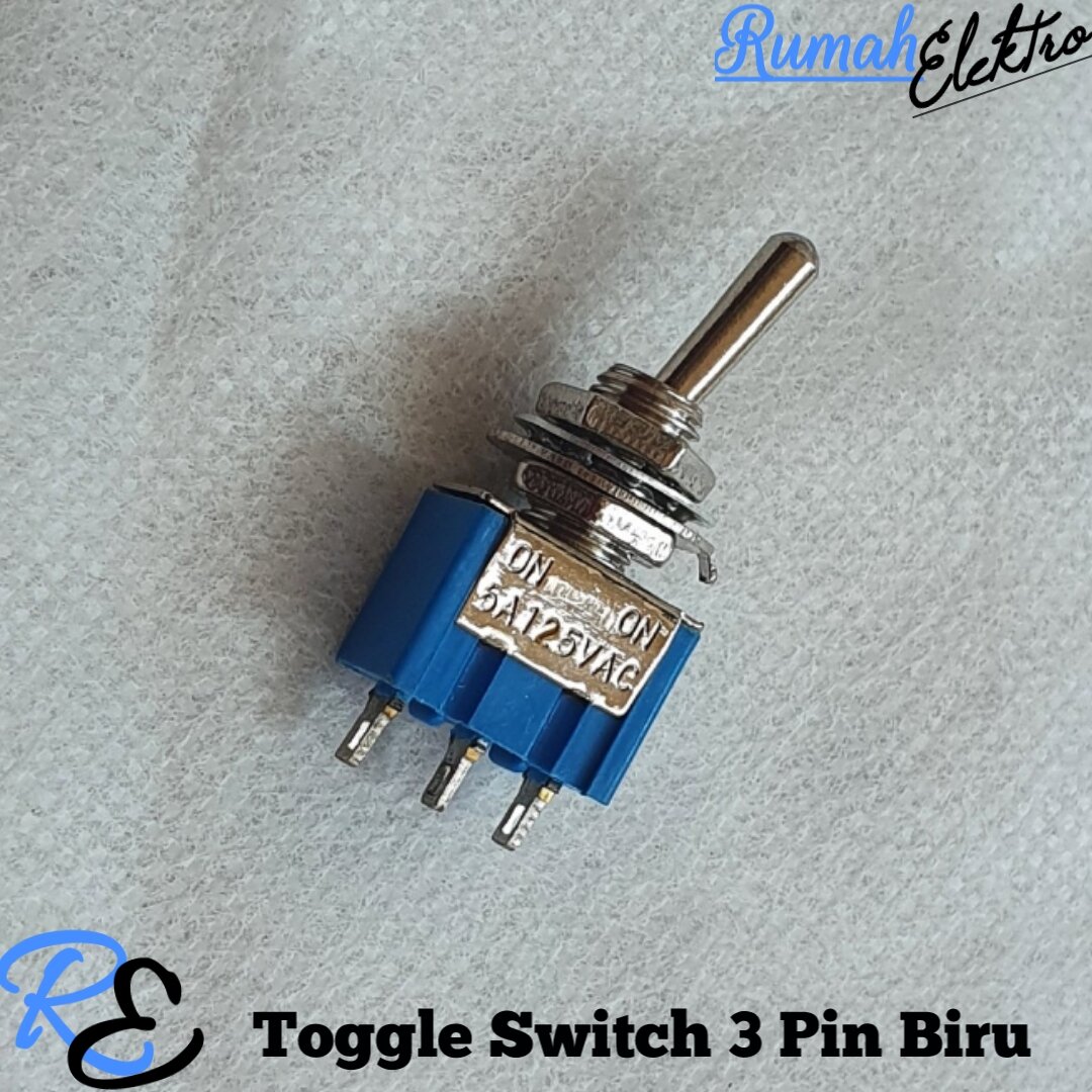 Saklar Toggel Toggle Switch Mini 3 Pin Biru Lazada Indonesia