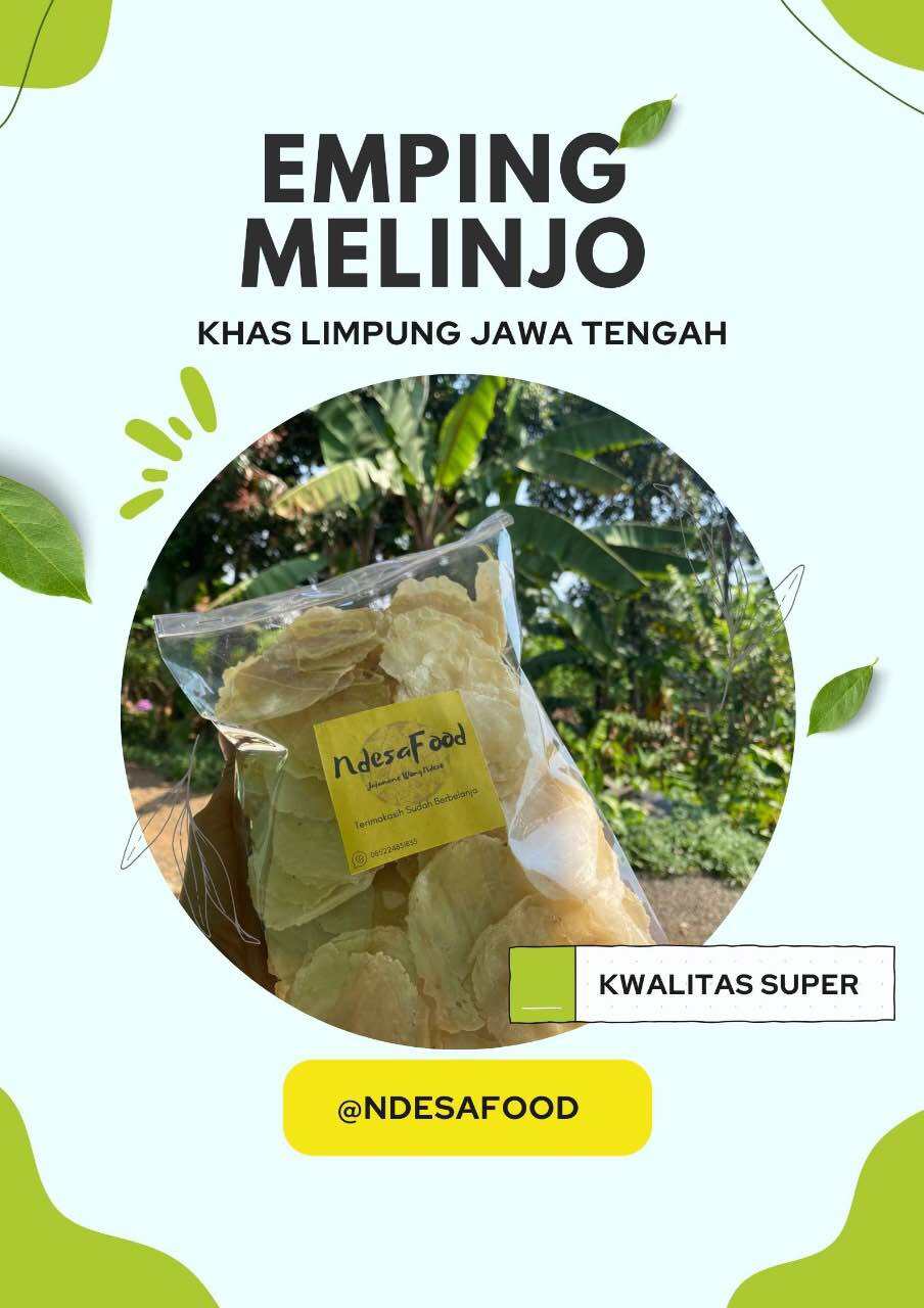 Emping Melinjo Mentah Gram Kwalitas Super Putih Bersih Khas