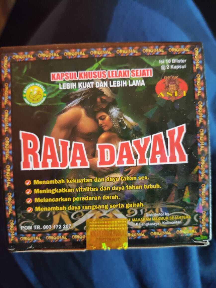 KAPSUL RAJA DAYAK PRIA TAHAN LAMA 100 GRENG ORIGINAL PRIVASI TERJAGA