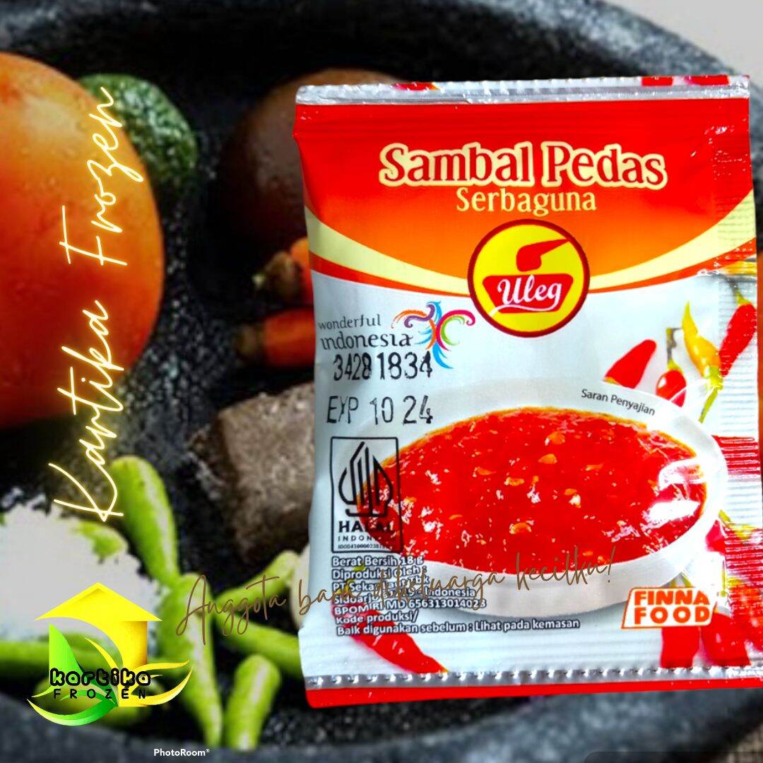 FINNA SAMBAL ULEG SAMBAL TERASI SAMBAL GEPREK DLL 10 Sachet X 18 Gr